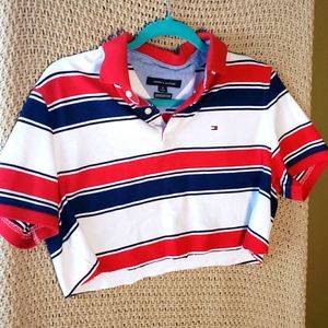 cropped Tommy Hilfiger polo (mens medium)